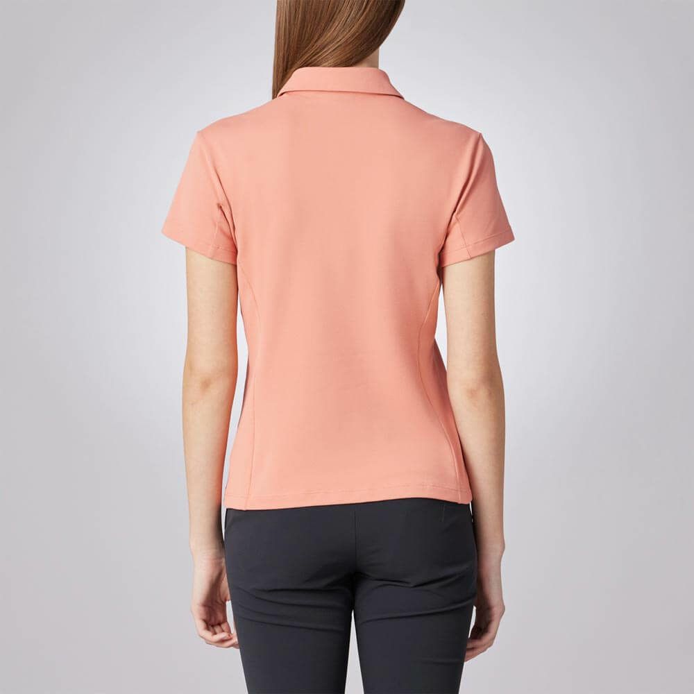 デサントゴルフ DESCENTE GOLF　レディース ベア 鹿の子 半袖 ポロシャツ DG5SHS02L　2025年モデル 詳細3