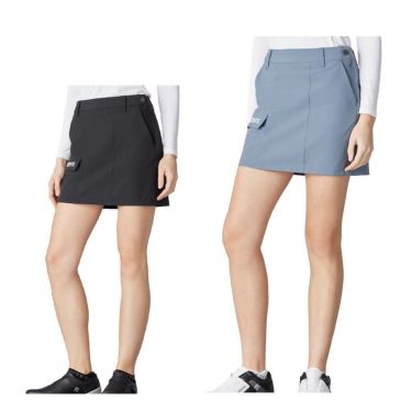 デサントゴルフ DESCENTE GOLF　レディース シャドー ストライプ ピケ インナーパンツ付き スカート DG5SSK01L　2025年モデル