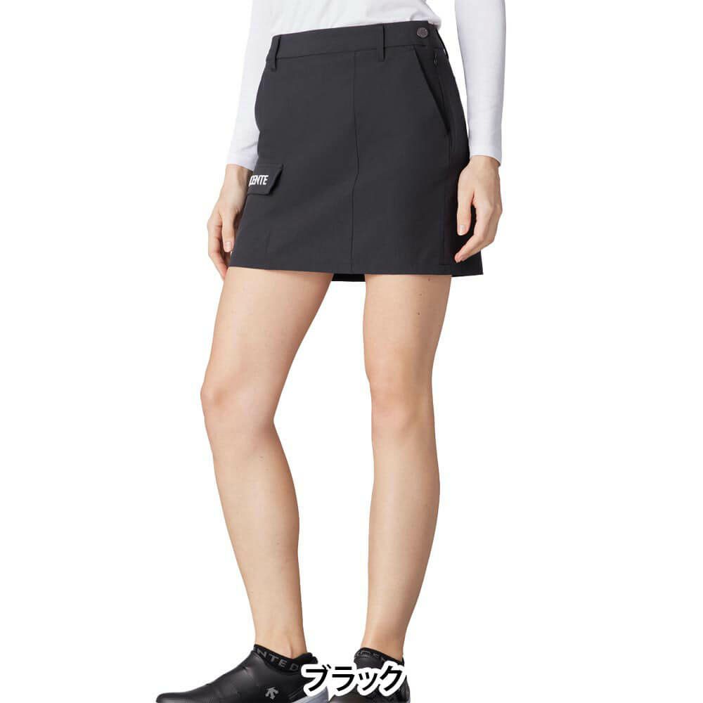 デサントゴルフ DESCENTE GOLF　レディース シャドー ストライプ ピケ インナーパンツ付き スカート DG5SSK01L　2025年モデル 詳細2