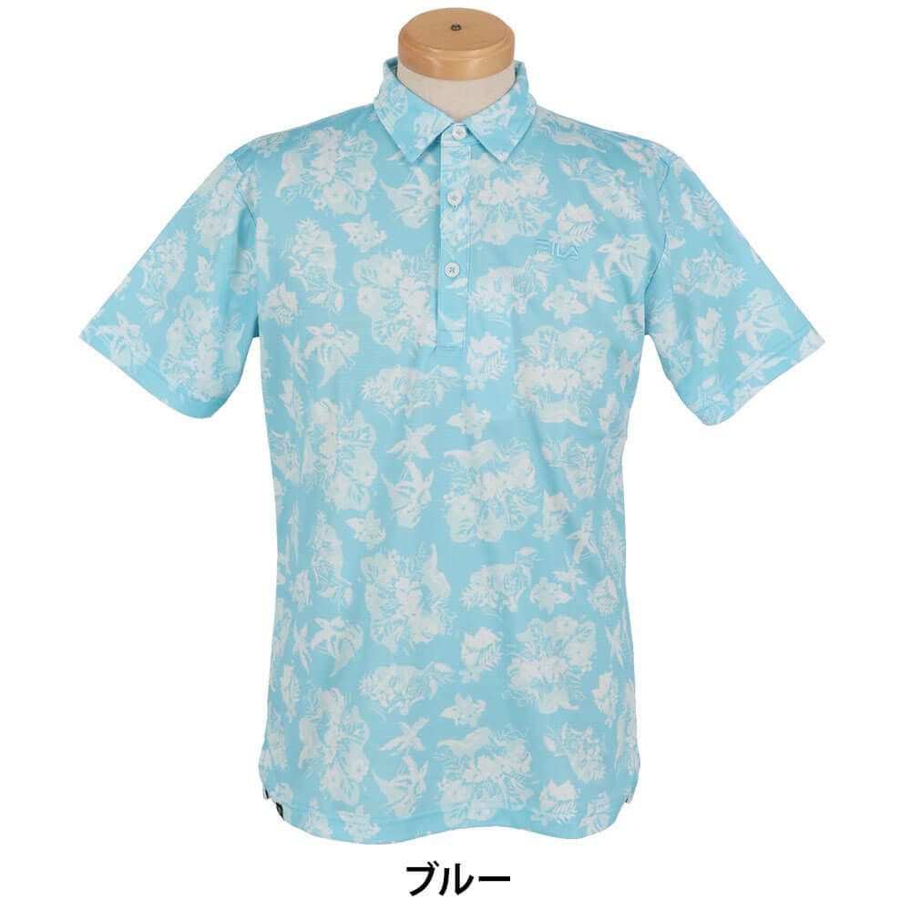 フィラ FILA　メンズ フラッグ柄 ロゴ刺繍 半袖 ポロシャツ 744-672Y　2024年モデル 詳細2