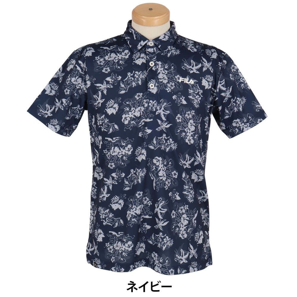 フィラ FILA　メンズ フラッグ柄 ロゴ刺繍 半袖 ポロシャツ 744-672Y　2024年モデル 詳細5