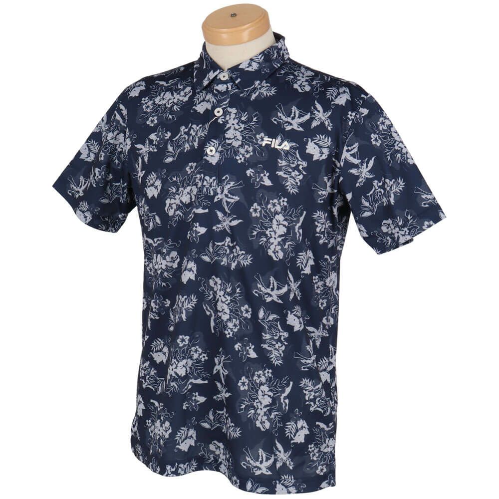 フィラ FILA　メンズ フラッグ柄 ロゴ刺繍 半袖 ポロシャツ 744-672Y　2024年モデル 詳細7