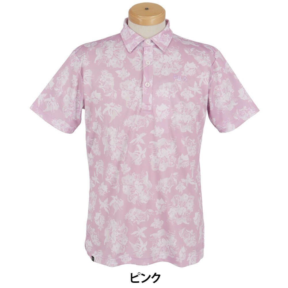 フィラ FILA　メンズ フラッグ柄 ロゴ刺繍 半袖 ポロシャツ 744-672Y　2024年モデル 詳細8