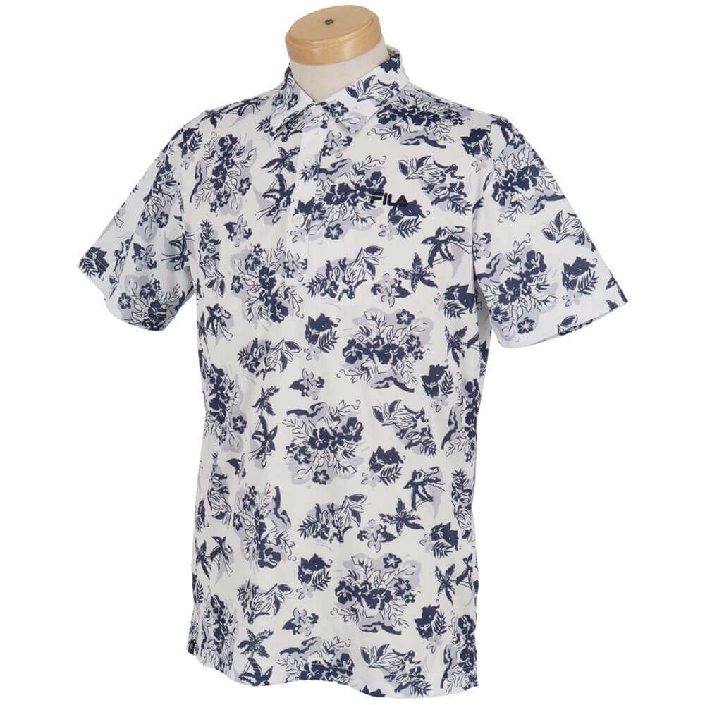 フィラ FILA　メンズ フラッグ柄 ロゴ刺繍 半袖 ポロシャツ 744-672Y　2024年モデル 詳細13