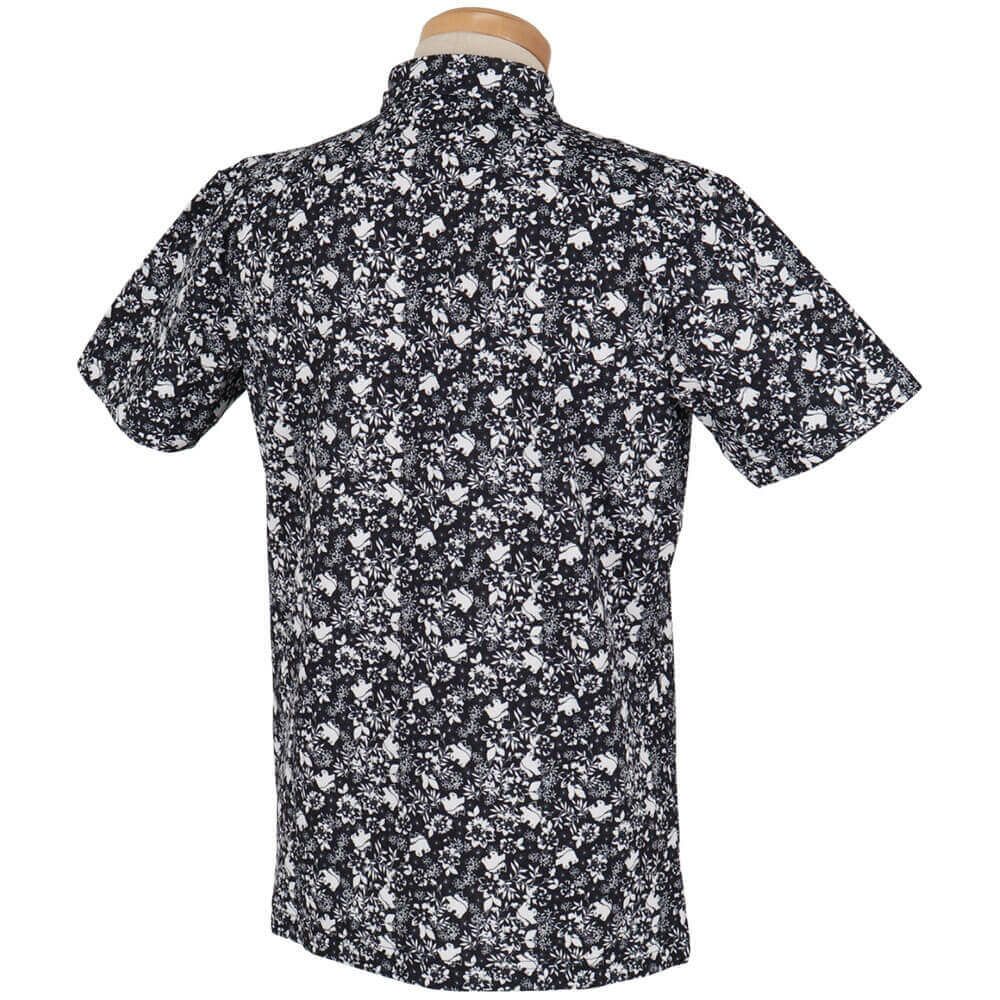 フィラ FILA　メンズ フラワー柄 ロゴ刺繍 半袖 ポロシャツ 744-676Y　2024年モデル 詳細3