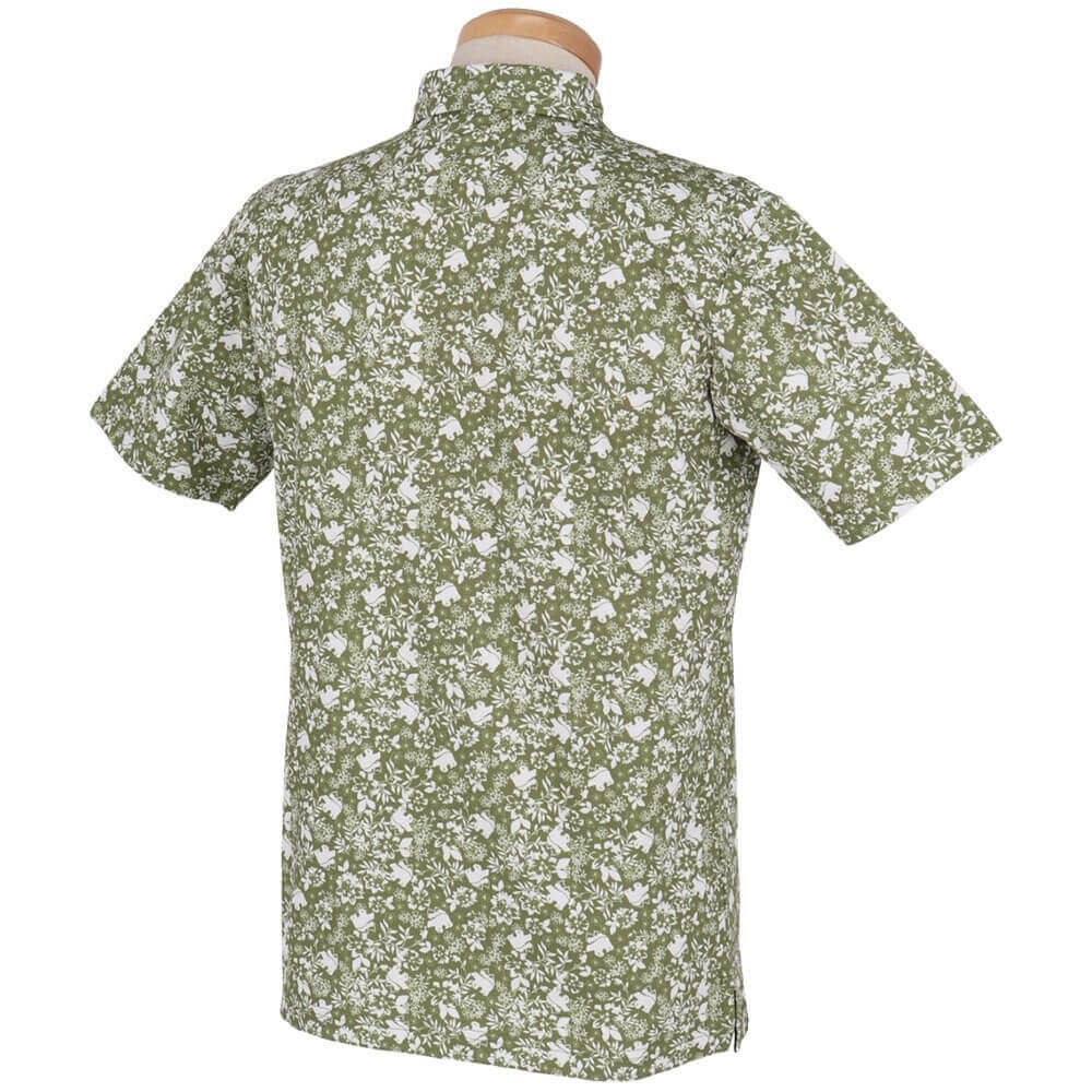 フィラ FILA　メンズ フラワー柄 ロゴ刺繍 半袖 ポロシャツ 744-676Y　2024年モデル 詳細6