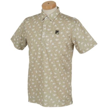 フィラ FILA　メンズ 総柄プリント ストレッチ 半袖 ポロシャツ 744-674Y　2024年モデル 詳細4