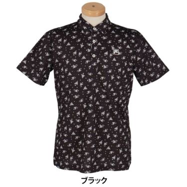 フィラ FILA　メンズ 総柄プリント ストレッチ 半袖 ポロシャツ 744-674Y　2024年モデル 詳細5
