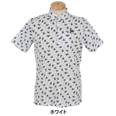 フィラ FILA　メンズ 総柄プリント ストレッチ 半袖 ポロシャツ 744-674Y　2024年モデル 詳細8
