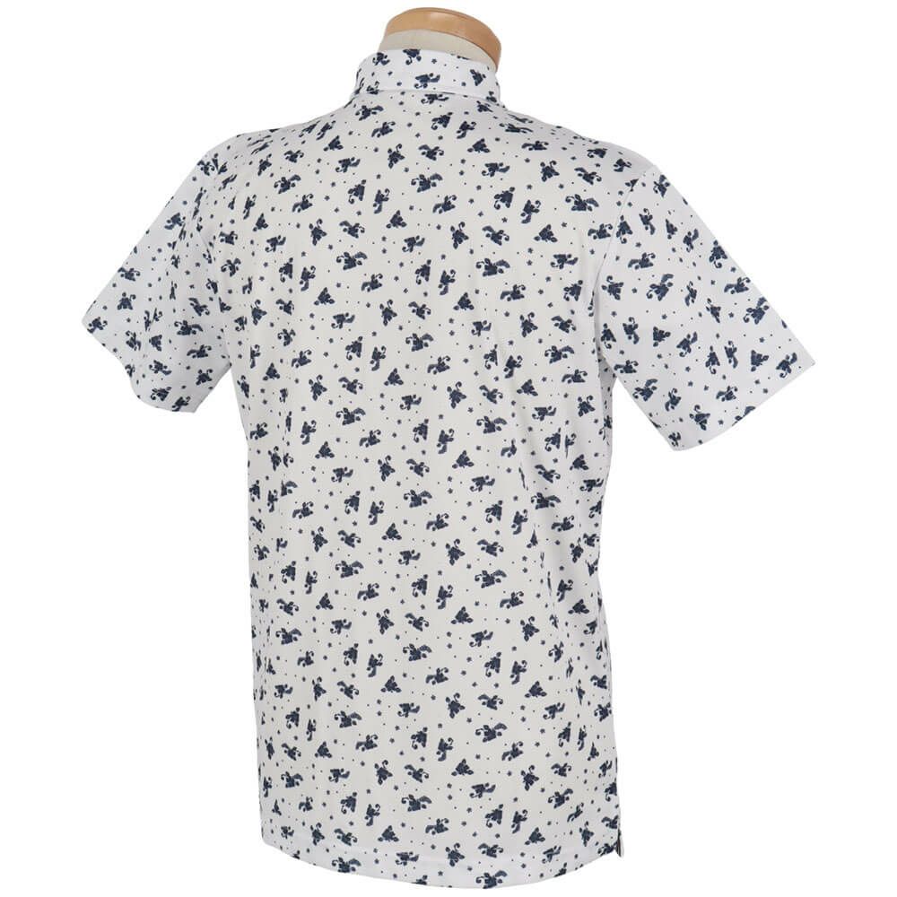 フィラ FILA　メンズ 総柄プリント ストレッチ 半袖 ポロシャツ 744-674Y　2024年モデル 詳細9