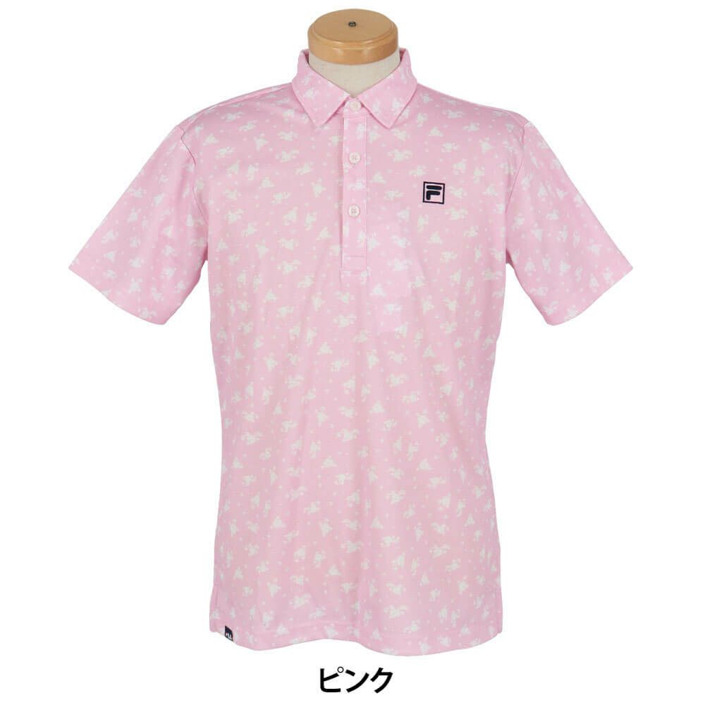 フィラ FILA　メンズ 総柄プリント ストレッチ 半袖 ポロシャツ 744-674Y　2024年モデル 詳細11