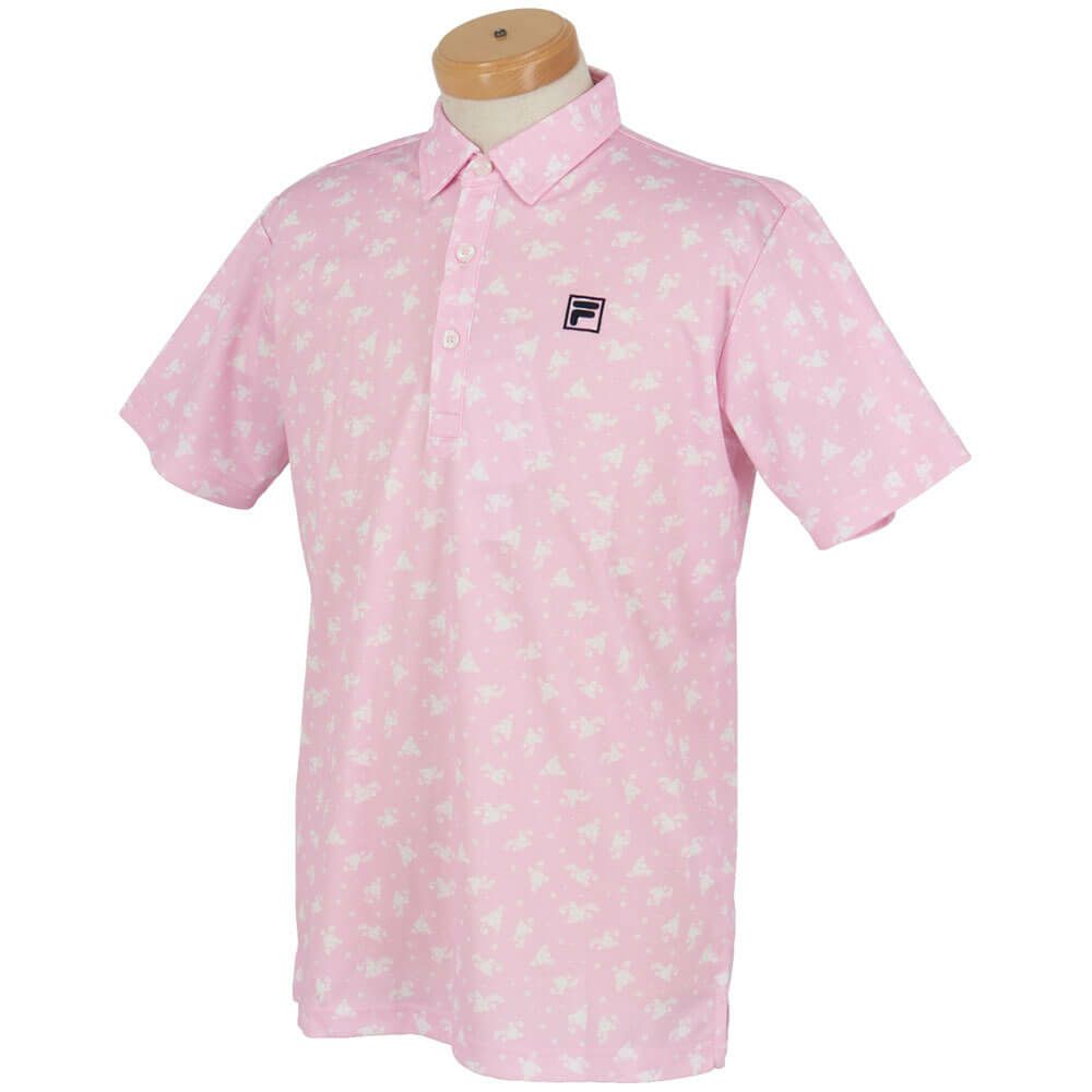 フィラ FILA　メンズ 総柄プリント ストレッチ 半袖 ポロシャツ 744-674Y　2024年モデル 詳細13