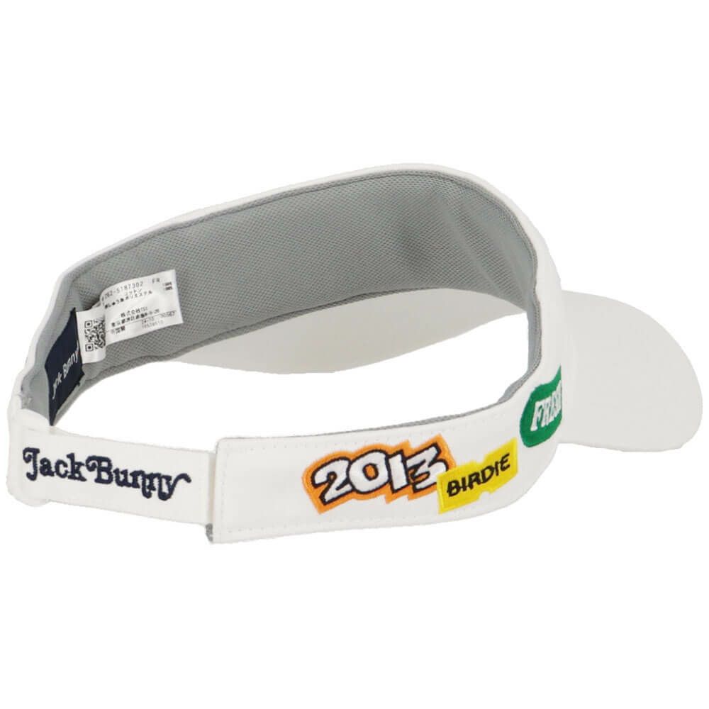 ジャックバニー Jack Bunny!!　ツイル バイザー 262-5187302 030 ホワイト　2025年モデル 詳細3