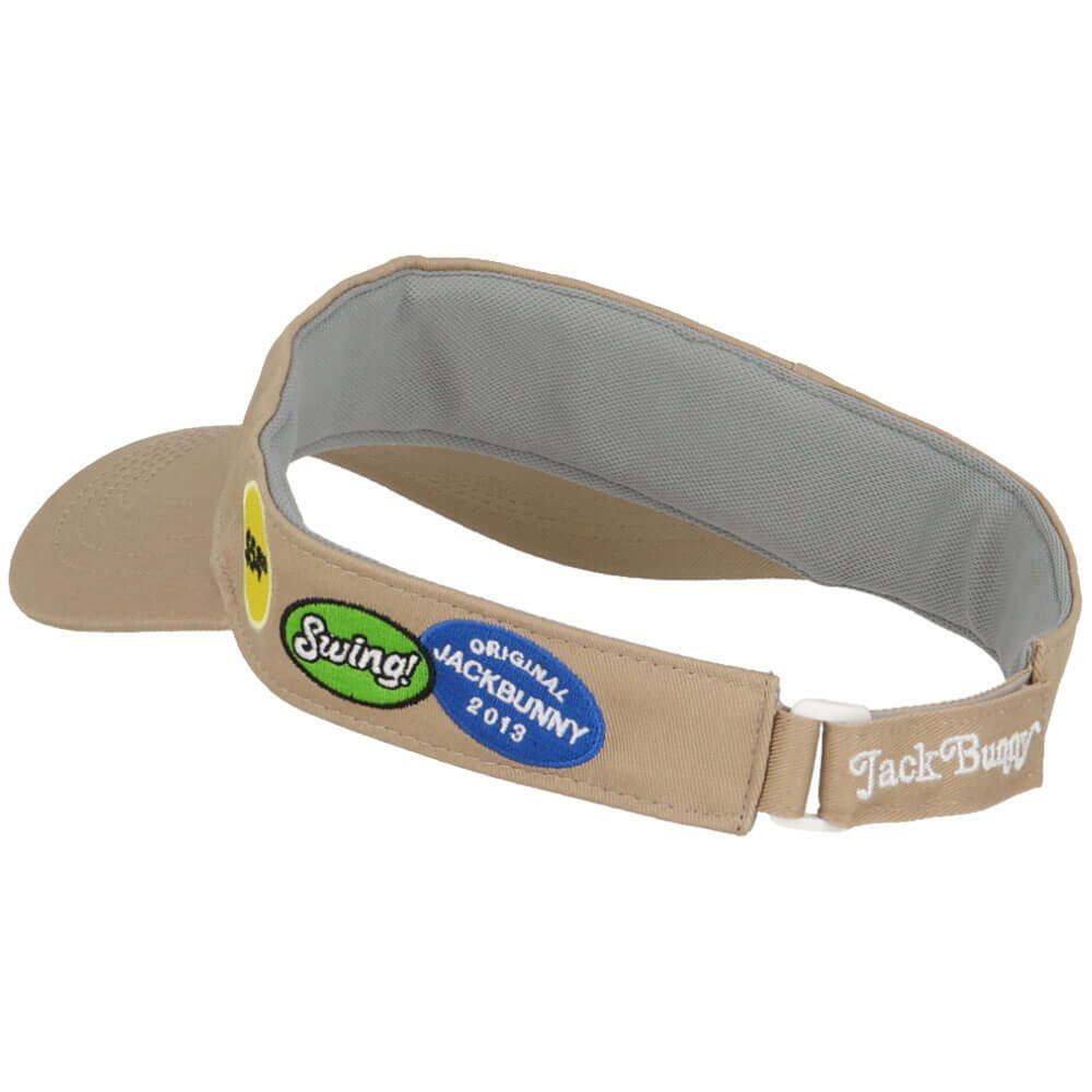 ジャックバニー Jack Bunny!!　ツイル バイザー 262-5187302 040 ベージュ　2025年モデル 詳細2