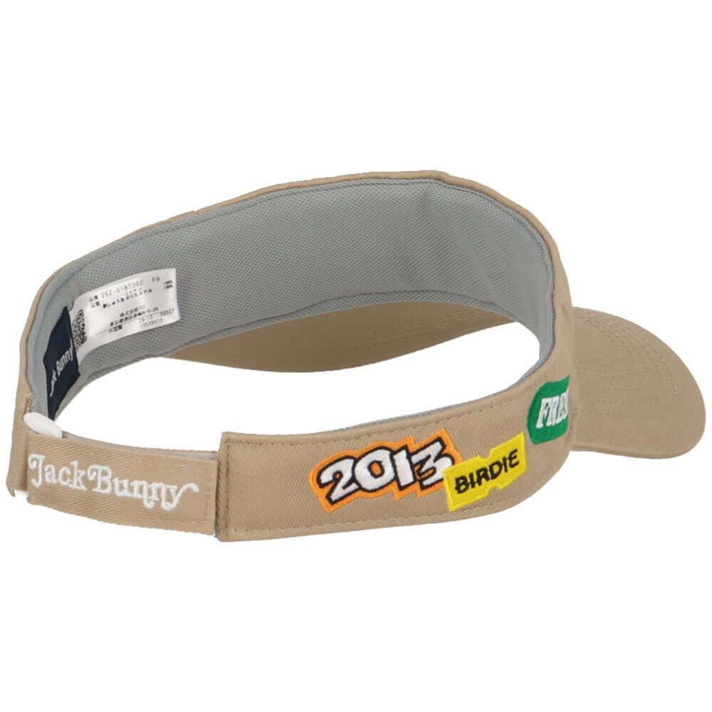 ジャックバニー Jack Bunny!!　ツイル バイザー 262-5187302 040 ベージュ　2025年モデル 詳細3