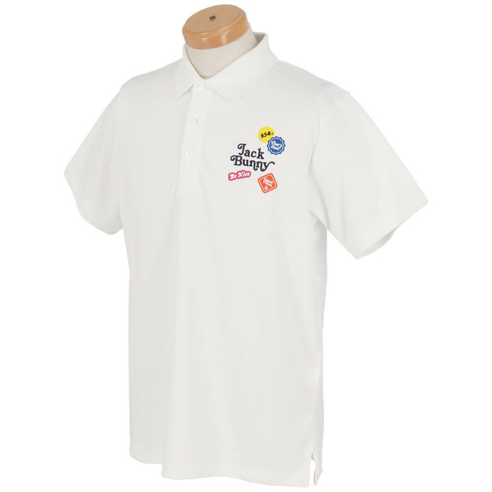 ジャックバニー Jack Bunny!!　メンズ ロゴデザイン フルダルメッシュ 半袖 ポロシャツ 262-5160301　2025年モデル 詳細4