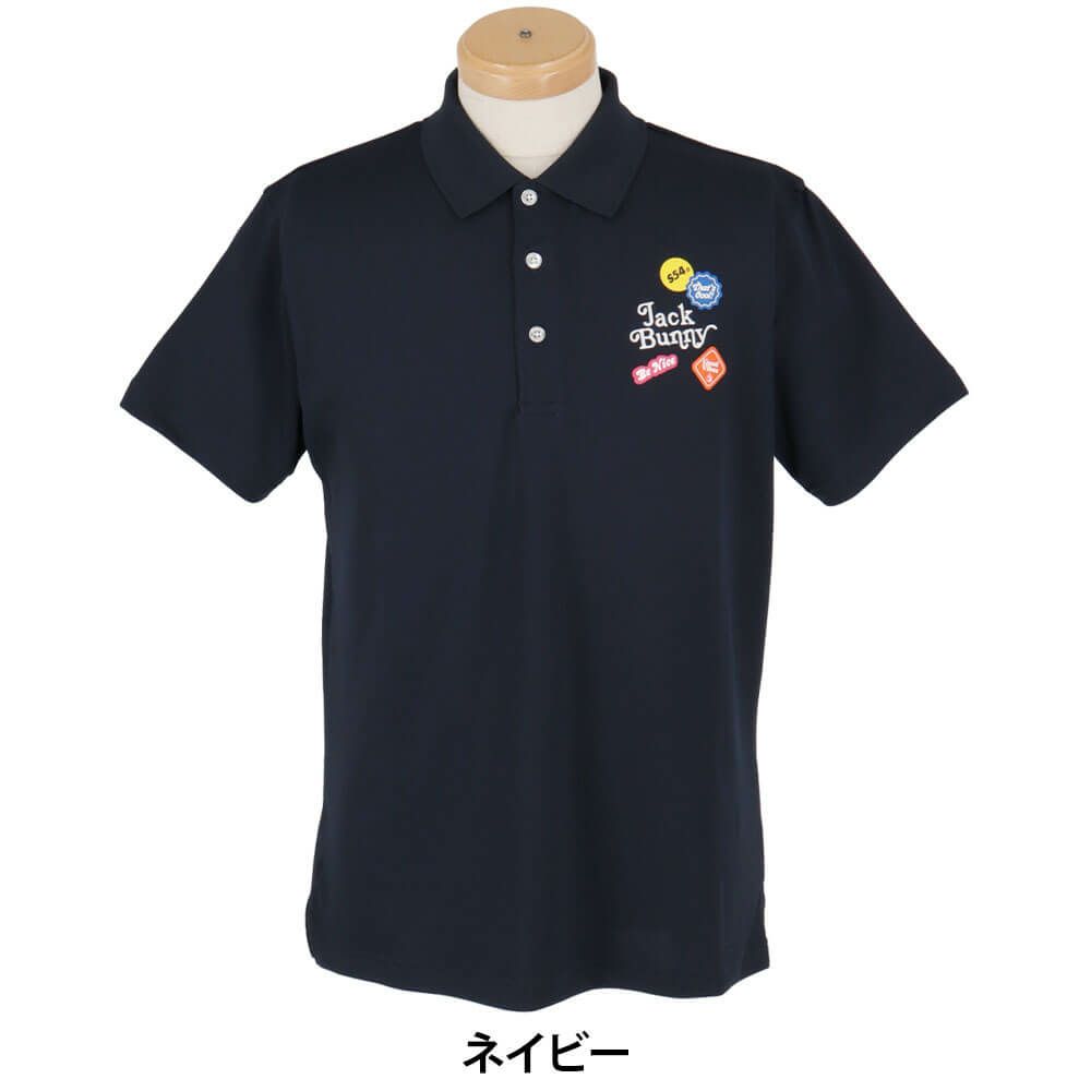 ジャックバニー Jack Bunny!!　メンズ ロゴデザイン フルダルメッシュ 半袖 ポロシャツ 262-5160301　2025年モデル 詳細5