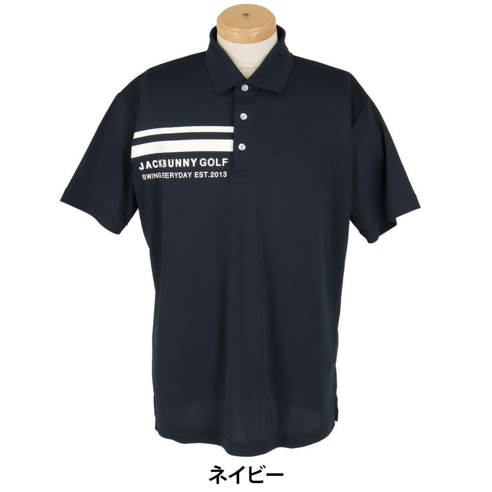 ジャックバニー Jack Bunny!!　メンズ ラインデザイン PE裏鹿の子 半袖 ポロシャツ 262-5160309　2025年モデル 詳細2