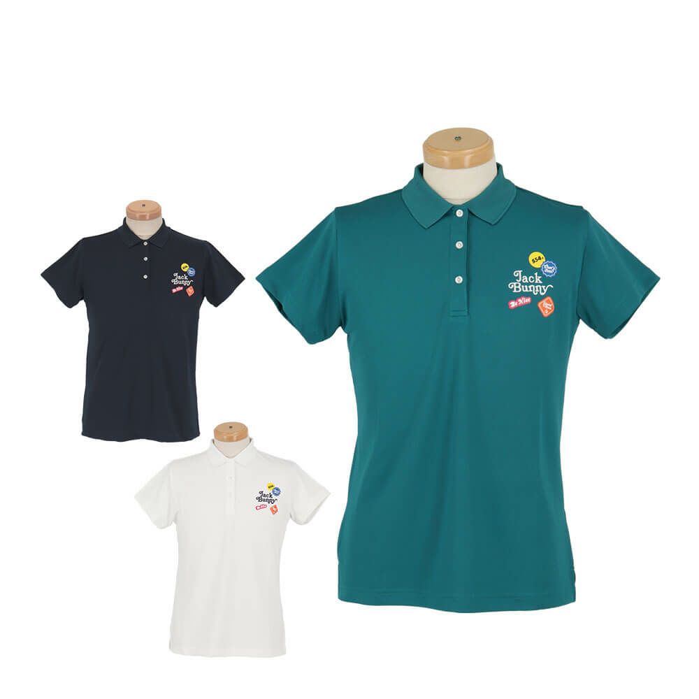 ジャックバニー Jack Bunny!!　レディース フルダルメッシュ 半袖 ポロシャツ 263-5160302　2025年モデル