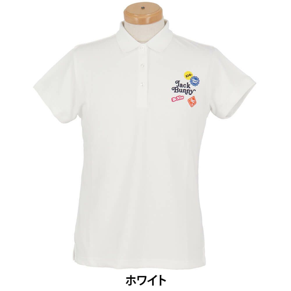 ジャックバニー Jack Bunny!!　レディース フルダルメッシュ 半袖 ポロシャツ 263-5160302　2025年モデル 詳細2