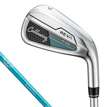 キャロウェイ　レディース REVA RISE レヴァ ライズ アイアン　4本セット（＃7～9、PW）　ELDIO 40 for Callaway LDY カーボンシャフト 詳細1