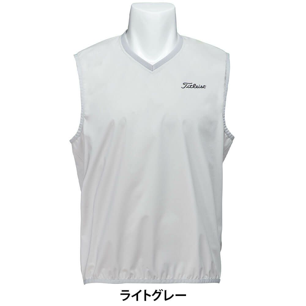 タイトリスト Titleist　メンズ Vネック レインウェア ベスト TMPMR981J　2025年モデル 詳細2