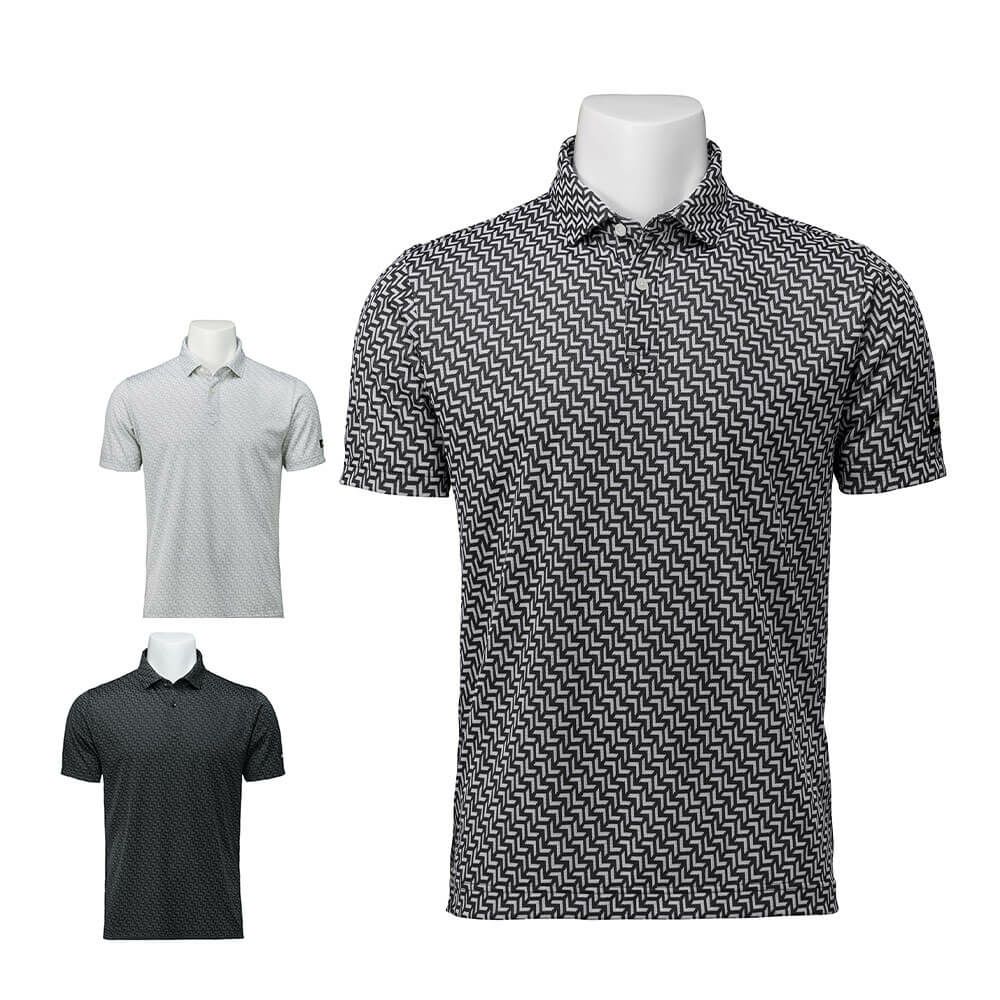 タイトリスト Titleist　メンズ バイヤス ヘリンボーン ジャカード 半袖 ポロシャツ TMPMS103J　2025年モデル
