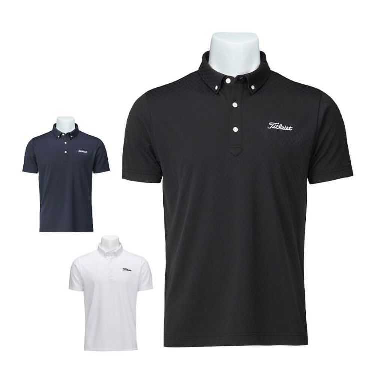 タイトリスト Titleist メンズ デジタル柄 ジャカード 半袖 ポロシャツ