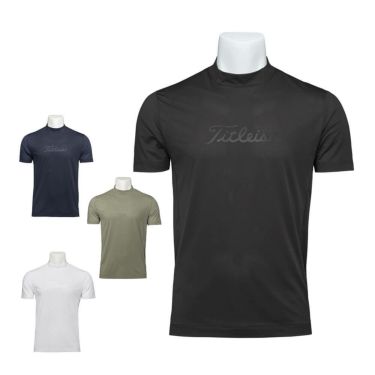 タイトリスト Titleist　メンズ パワードライ 半袖 モックネックシャツ TMPMS112J　2025年モデル