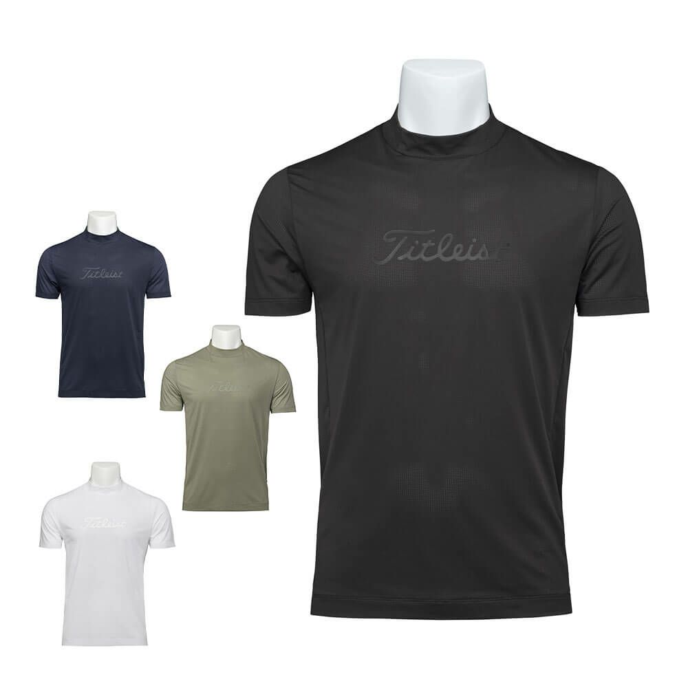 タイトリスト Titleist　メンズ パワードライ 半袖 モックネックシャツ TMPMS112J　2025年モデル
