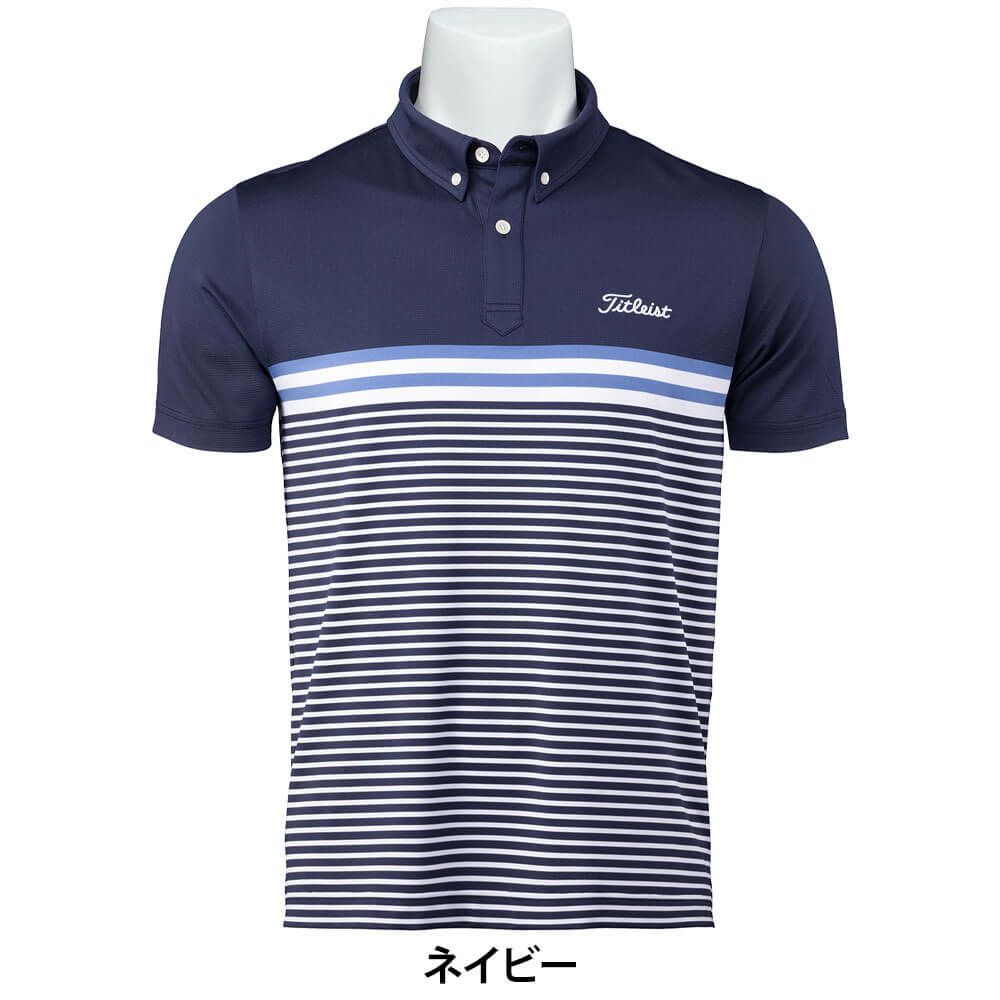 タイトリスト Titleist　メンズ パネルストライプ 半袖 ポロシャツ TMPMS118J　2025年モデル 詳細2