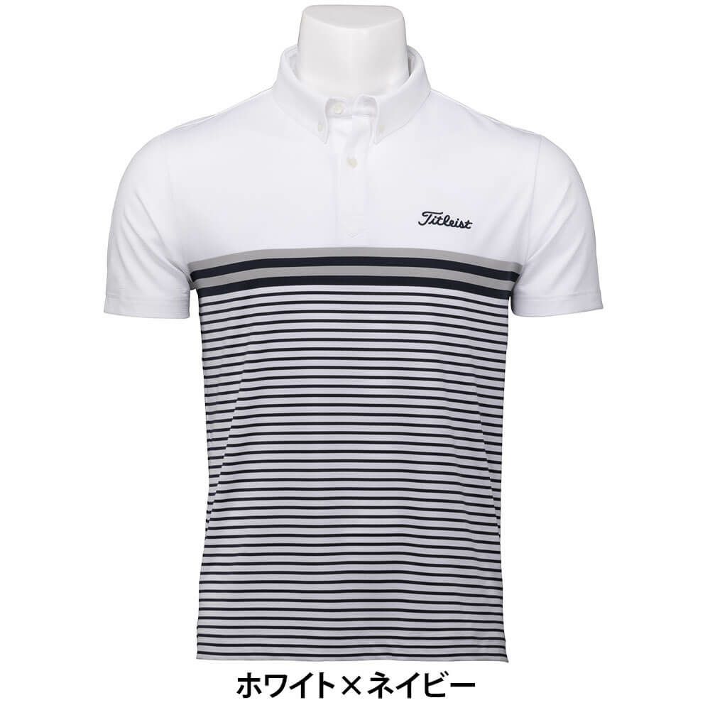 タイトリスト Titleist　メンズ パネルストライプ 半袖 ポロシャツ TMPMS118J　2025年モデル 詳細3