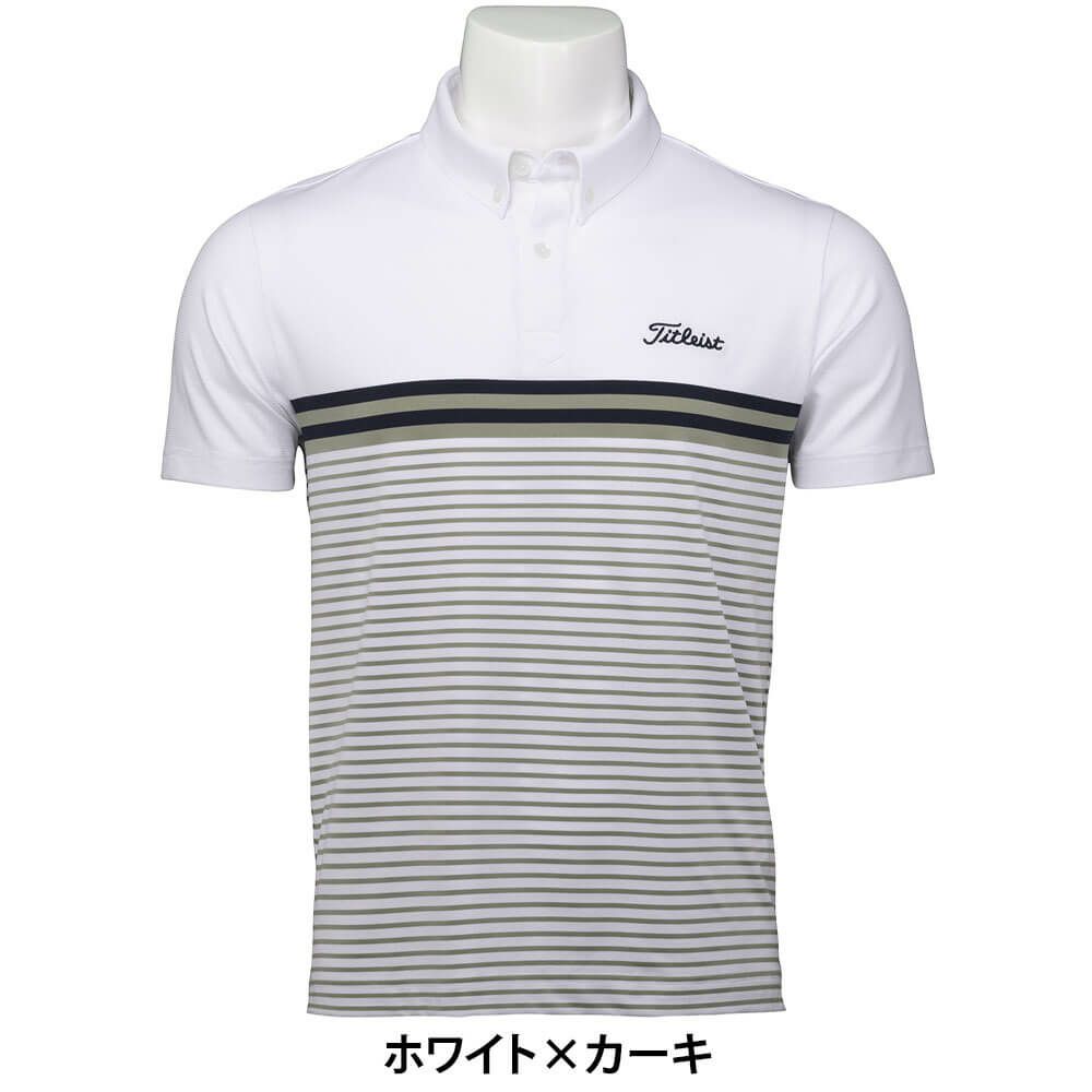 タイトリスト Titleist　メンズ パネルストライプ 半袖 ポロシャツ TMPMS118J　2025年モデル 詳細5