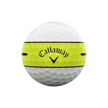 キャロウェイ　クロム ソフト 360°ストライプ 2025年モデル　ゴルフボール　1ダース（12球入り） イエロー 詳細2