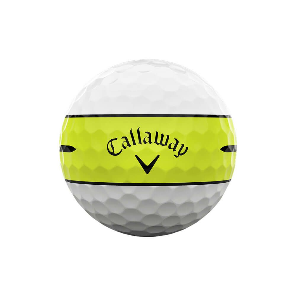 キャロウェイ　クロム ソフト 360°ストライプ 2025年モデル　ゴルフボール　1ダース（12球入り） イエロー 詳細2