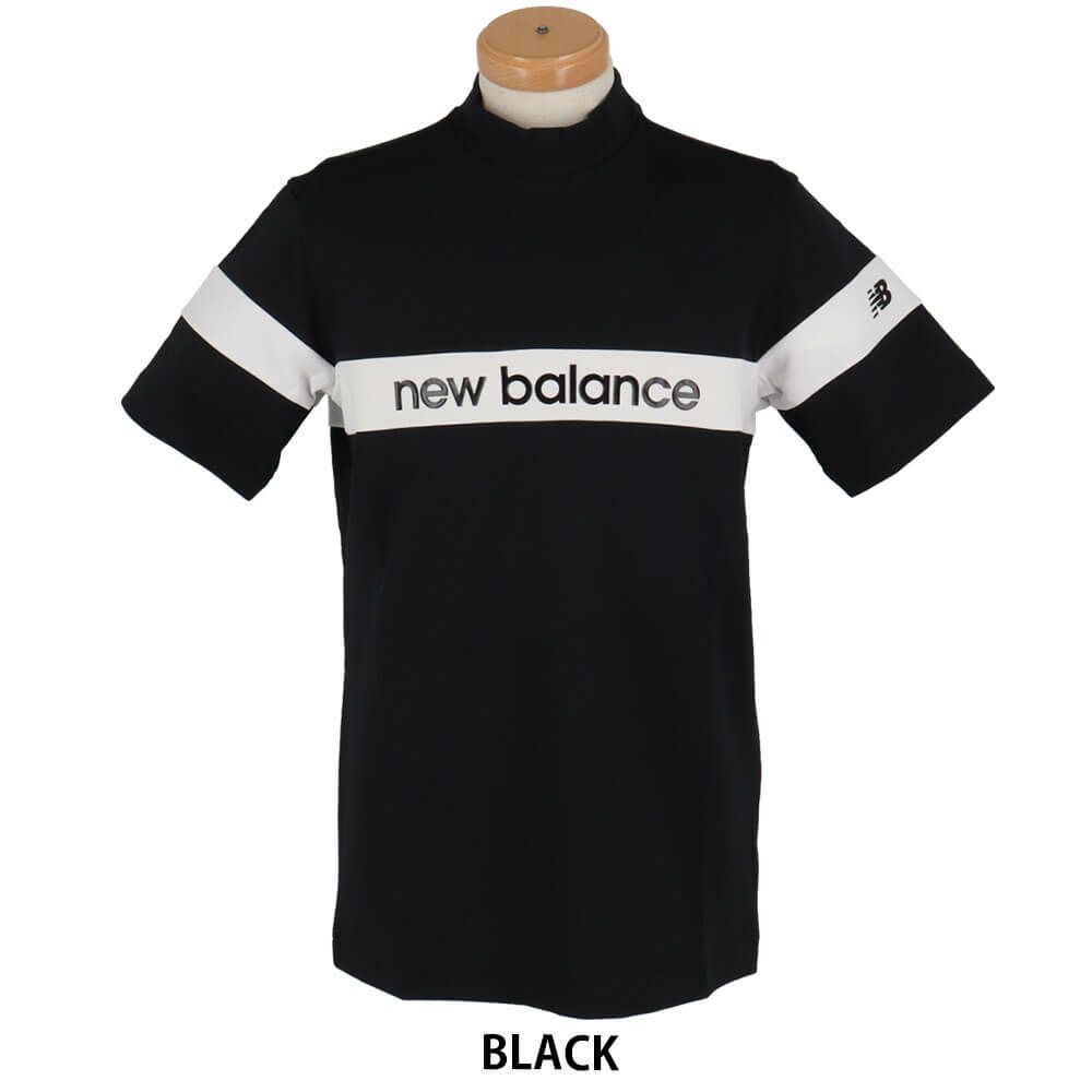 ニューバランスゴルフ　メンズ 配色ラインロゴ 半袖 モックネック シャツ 012-5166002　2025年モデル 詳細2