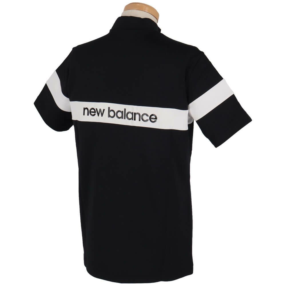 ニューバランスゴルフ　メンズ 配色ラインロゴ 半袖 モックネック シャツ 012-5166002　2025年モデル 詳細3