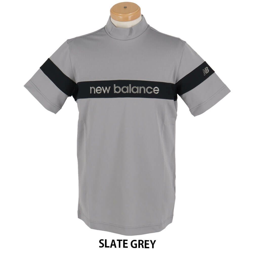 ニューバランスゴルフ　メンズ 配色ラインロゴ 半袖 モックネック シャツ 012-5166002　2025年モデル 詳細5