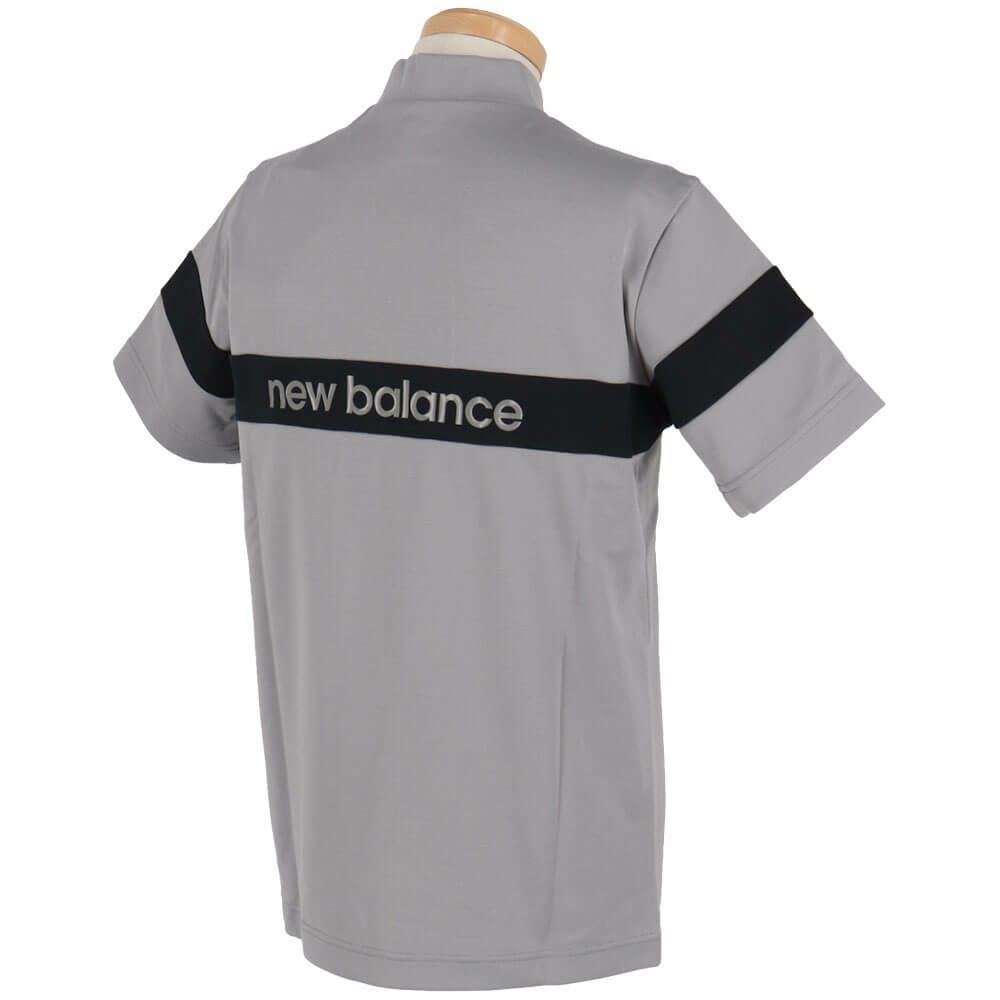 ニューバランスゴルフ　メンズ 配色ラインロゴ 半袖 モックネック シャツ 012-5166002　2025年モデル 詳細6
