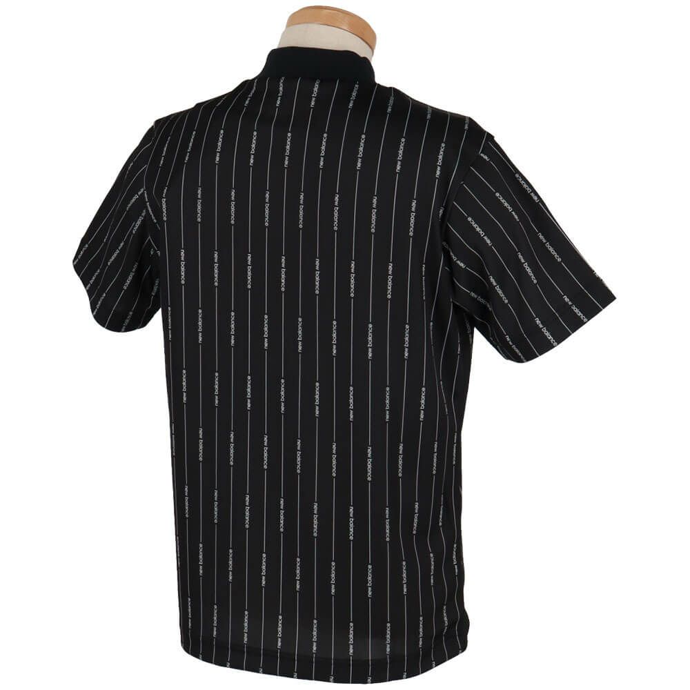 ニューバランスゴルフ　メンズ ロゴストライプ柄 半袖 モックネック シャツ 012-5166009　2025年モデル 詳細3