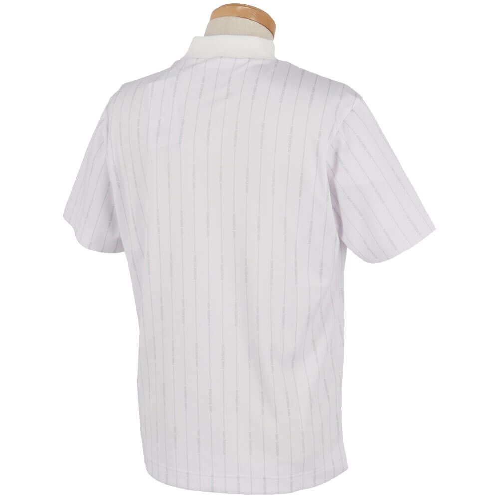 ニューバランスゴルフ　メンズ ロゴストライプ柄 半袖 モックネック シャツ 012-5166009　2025年モデル 詳細6