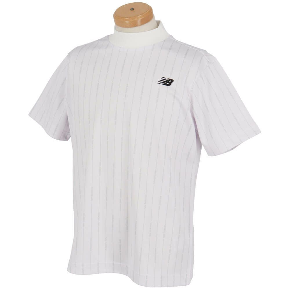 ニューバランスゴルフ　メンズ ロゴストライプ柄 半袖 モックネック シャツ 012-5166009　2025年モデル 詳細7
