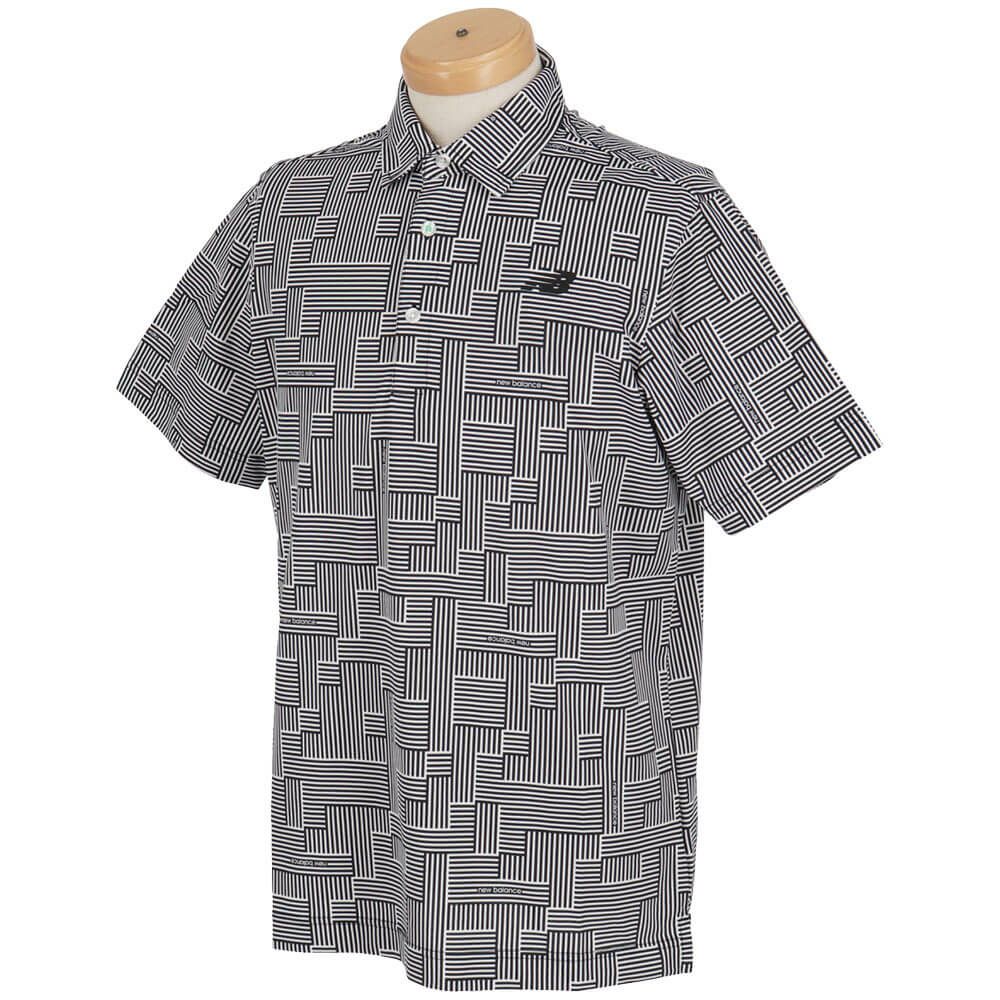 ニューバランスゴルフ　メンズ メッシュ ジオメトリ 半袖 ポロシャツ 012-5168010　2025年モデル 詳細4