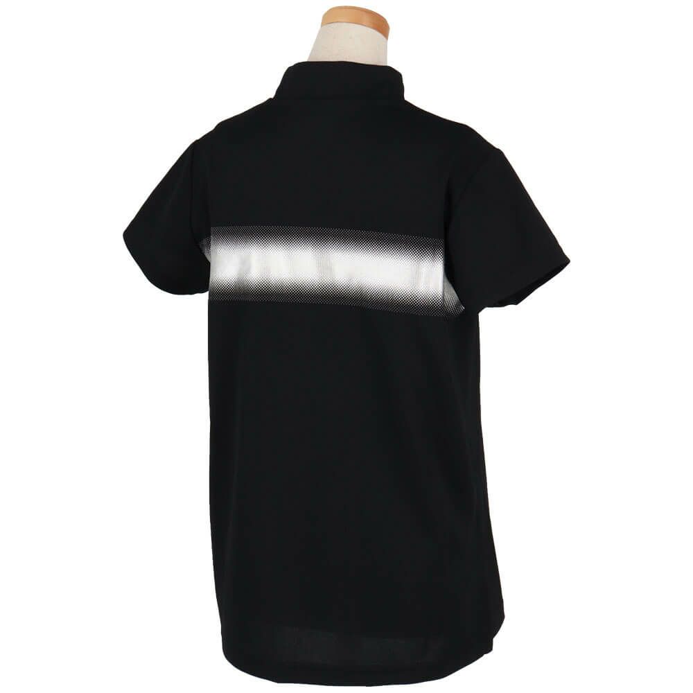 ニューバランスゴルフ　レディース 配色ロゴライン 半袖 モックネック シャツ 012-5166509　2025年モデル 詳細3