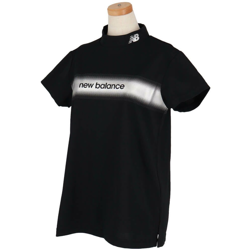 ニューバランスゴルフ　レディース 配色ロゴライン 半袖 モックネック シャツ 012-5166509　2025年モデル 詳細4