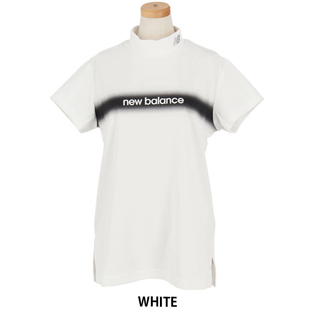 ニューバランスゴルフ　レディース 配色ロゴライン 半袖 モックネック シャツ 012-5166509　2025年モデル 詳細5