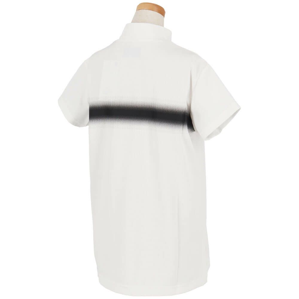 ニューバランスゴルフ　レディース 配色ロゴライン 半袖 モックネック シャツ 012-5166509　2025年モデル 詳細6