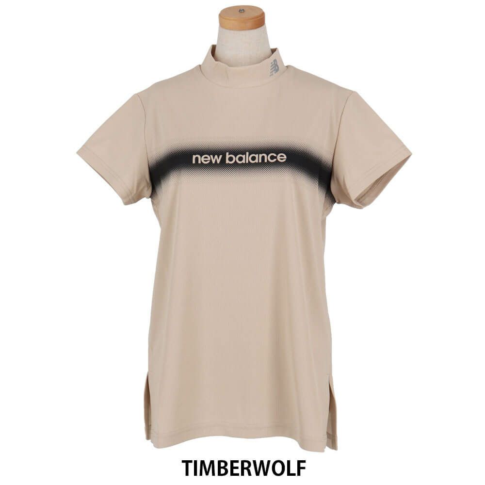 ニューバランスゴルフ　レディース 配色ロゴライン 半袖 モックネック シャツ 012-5166509　2025年モデル 詳細8