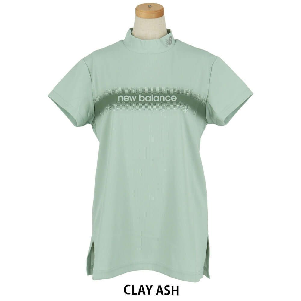 ニューバランスゴルフ　レディース 配色ロゴライン 半袖 モックネック シャツ 012-5166509　2025年モデル 詳細11