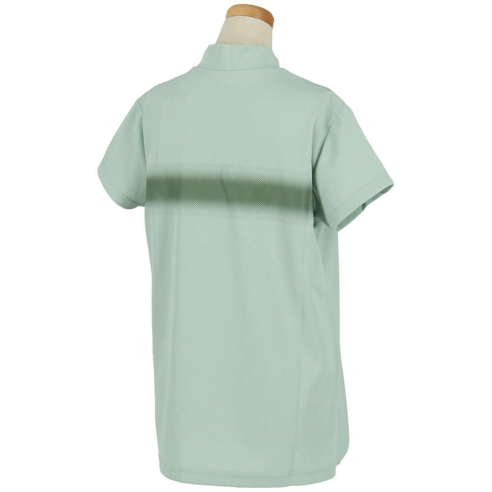 ニューバランスゴルフ　レディース 配色ロゴライン 半袖 モックネック シャツ 012-5166509　2025年モデル 詳細12